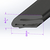 LP 300-/FT E x Truded Header Seal, For Front Of Convertible Top - image 1