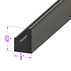 LP 40-B Door Side And Trunk Seal, Sponge Rubber, Sold By The Foot - image 1