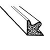 LP 41-B Door Side Seal, Smooth, Black, Skin-Covered Sponge - image 2