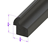 LP 50-B Trunk Seal, For Cars With Narrow Gutters, Sponge Rubber - image 1