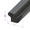 LP 52 Decklid Seal, Fits Lower Edge And Sides Of Decklid - image 1