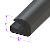 LP 63-C Door, Trunk Side Seal, Narrow Style
