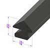 LP 64 Trunk Seal, Sponge Rubber, Sold By The Foot