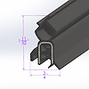 LP 70-D Trunk Seal For Hatchback And Coupe, Sold By The Foot