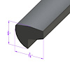 LP 71 Door Side Seal, Sold By The Foot - image 1