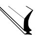 LP 97-B Swing-Out Windshield Seal, 1 in. High, Sold By The Foot - image 2