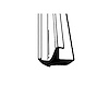 LP 97-F Swing-Out Windshield Seal, Sold By The Foot