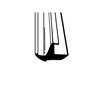 LP 97-F Swing-Out Windshield Seal, Sold By The Foot - image 2