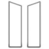 MB 50-A Tail-Light Seals, Gray Rubber, Pair - image 2