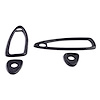 MP 10-C Door Handle Pads, 3-3/8 in. Wide x 1 in. Long, 4-Piece Set R&L