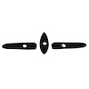 MP 1007-D Hood Emblem Pads, 3-1/5 in. x 3/4 in. R&L Pads - image 1
