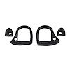 MP 1051-A Door Handle Pads, 2-3/8 in. Long & 1-1/8 in. Long, Set R&L