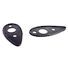 MP 131-B Headlight (Lower) Pads, 2-1/4 in. Wide x 4-3/4 in. Long, Pair - image 1