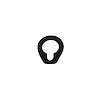 MP 1311-B Trunk Lock Pad, 1-1/4 in. Wide x 1-1/2 in. Long, Each