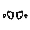 MP 1372 Door Handle Pads, 2-3/8 in. Long & 1-1/4 in. Long, Set R&L