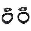 MP 484-D Door Handle Pads, 1-7/8 in. Long And 1-3/8 in. Long, Pair R&L
