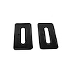 MP 621-BC Windshield Base And Trim Plate, Beaded Pad, 3 in. x 1-7/16 In.