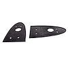 MP 801-D Tail-Light Pads, 6-15/16 in. Long x 3-13/16 in. Wide, Pair R&L - image 1