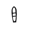 Left Hand Remote Mirror Pad. 1-1/4 In. wide X 4-1/4 In. long. Each. REMOTE MIRROR LH 66-7 PONTIAC GTO - image 1