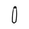 Mirror Pad. 1-1/4 In. wide X 5 In. long. Each. MIRROR PAD PONTIAC GTO LEMANS 68-72 - image 1