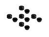 NC 10-A Cap-Screw Cover .62 in. (15.7Mm) x .44 in. (11.2Mm), Heat-Proof Silicone, 10-Pc Set - image 1