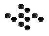NC 11-A Cap-Screw Cover .65 in. (16.5Mm) x .46 in. (11.7Mm), Heat-Proof Silicone, 10-Pc Set