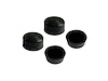 NC 18 Nut Cover .68 in. (17.3Mm) He x  x .39 in. (9.9Mm) Blackout, Heat-Proof Silicone, 4-Pc S - image 1