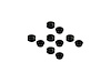 NC 7 Cap-Screw Cover .43 in. (10.9Mm) x .3 in. (7.6Mm), Heat-Proof Silicone, 10-Pc Set - image 1