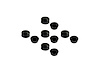 NC 8 Cap-Screw Cover .49 in. (12.4Mm) x .36 in. (9.1Mm), Heat-Proof Silicone, 10-Pc Set - image 1