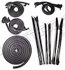 Weatherstrip Basic Kit 1967-68 Buick LeSabre, Wildcat/Chevy Impala/Oldsmobile Delmont 88, Delta 88/Pontiac Bonneville, Catalina - image 1