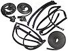 Basic Kit. For models with factory t-top option. Doors LM 16-JG T-Top to Body TP 5020 T-Top Side ELP - image 1