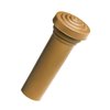 RP 304-F Door Lock Knob, Made Of Fawn Colored Rubber, Self-Threading - image 4