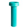 RP 306-C Door Lock Knob, 1-1/2 in. High, Made Of Turquoise Rubber - image 2