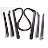 Molded Roof Rail Seals for Convertibles. 5-Piece set includes all right and left side top rail seals - image 1