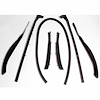 Convertible Top Roof Rail Kit. 7-Piece set includes all right and left side top rail seals and winds - image 1