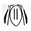 Convertible Top Roof Rail Kit. 7-Piece set includes all right and left side top rail seals and winds - image 1
