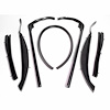 Convertible Top Roof Rail Kit. 7-Piece set includes all right and left side top rail seals and the w - image 1