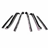 Convertible Top Rail Kit. 6-Piece set includes all right and left side top rail seals with molded en - image 1