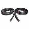 Roof Rail Seals with Molded Ends. For 2-door hardtop. Pair. R&L. ROOF RAIL SEAL 64-65 MOPAR B BODY 2 DOOR HARDTOP PAIR - image 1