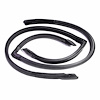 Molded Front Roof Rail Seals. Seals the front door glass to roof line. Pair. ROOF RAIL SEAL-FRONT 80 - image 1