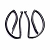 Molded Rear Roof Rail Seals. Seals the rear door glass to roof line. Pair. ROOF RAIL SEAL-REAR 80-85 - image 1