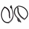 Molded Roof Rail Seals for 2-Door Hardtop. Pair. R&L. ROOF RAIL SEAL 74-76 BUICK RIVIERA PAIR - image 1