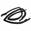 Rear Roof Rail Seals. Fits 4-door stationwagon. Pair. ROOF RAIL SEAL-REAR 73-77 GM A BODY 4 DOOR STATIONWAGON PAIR - image 1