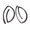 Molded Roof Rail Seals for 2-Door Hardtop. Pair. R&L. ROOF RAIL SEAL 78-80 CENTURY 78-81 CHEVY MALIB - image 1
