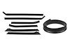 RR 6300 Convertible Top Rail Kit Including Header Seal Fits 63-67 Falcon And Comet - image 1
