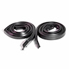 Roof Rail Seals with Molded Ends. For 2-door hardtop. Pair. R&L. ROOF RAIL SEAL GM F BODY 2DRHT 68-9 - image 1