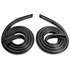 Molded Roof Rail Seals. Made of smooth black skin-covered sponge. 82 In. long. Pair. ROOF RAIL SEAL - image 1