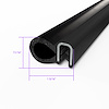 TS 2-25 Pinchweld Trim Seal, Made Of All Rubber, With A Steel Core - image 1