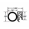 TS 2-C Press-On Trim Seal, All Rubber - image 2