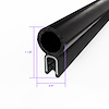 TS 3-12 Pinchweld Trim Seal, Made Of All Rubber, With A Steel Core - image 1